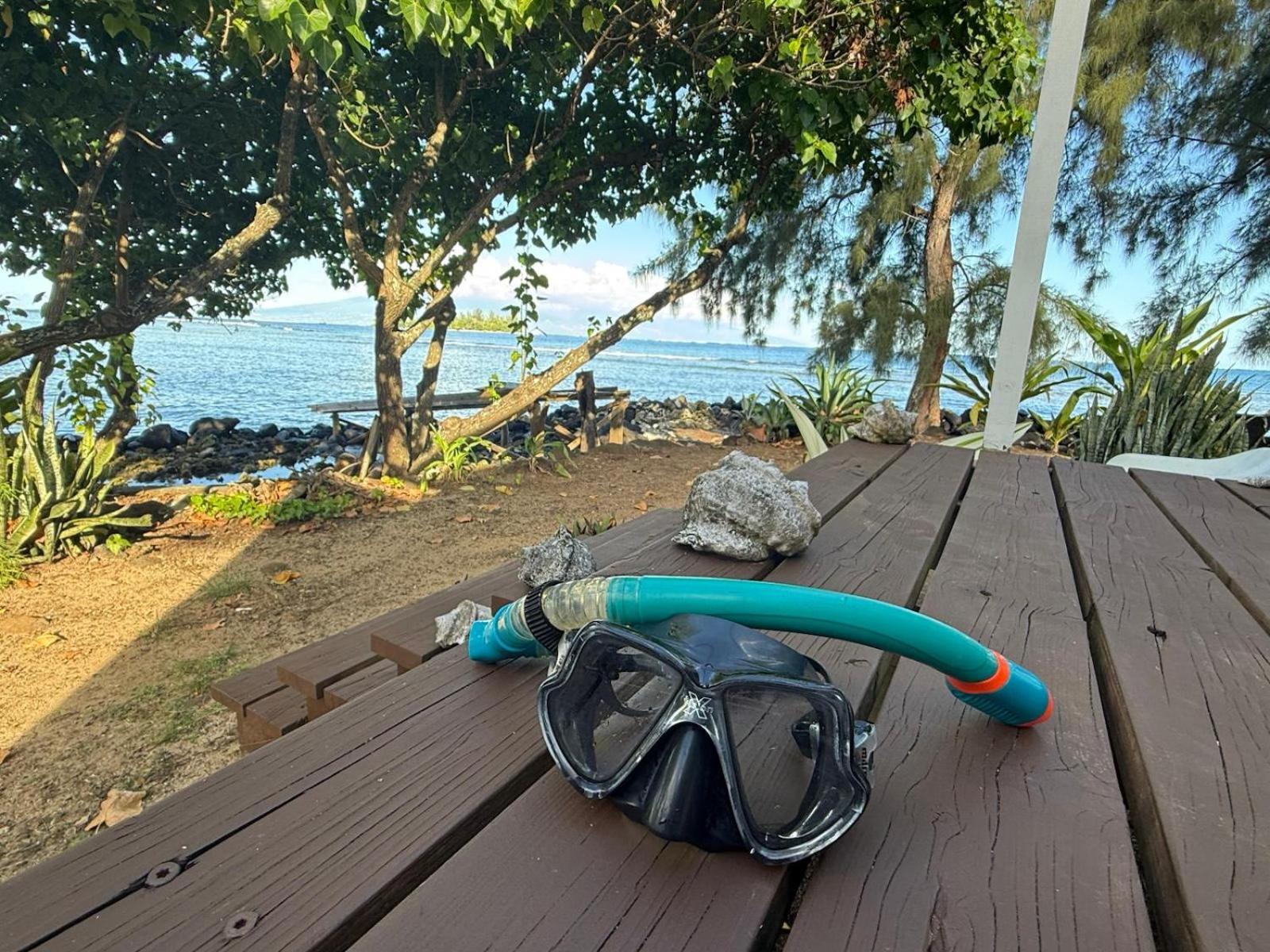 Bungalow Vue Lagon 180 Degre, La Maison Bleue Moorea Eksteriør bilde